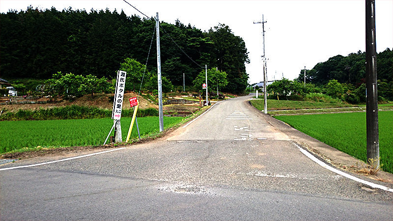 喜連川の田舎道